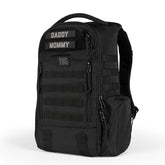 Tactical Baby Gear Daypack front view shows rugged dad-ready design for on-the-go storage.