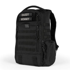 Tactical Baby Gear Daypack front view shows rugged dad-ready design for on-the-go storage.