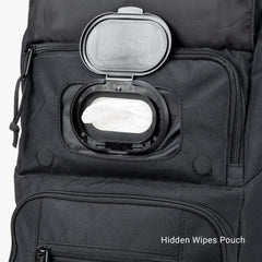 Tactical Baby Gear Everyday tactical diaper bag interior with three tiers of pockets.