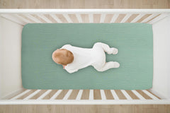 TADO MUSLIN crib sheet breathable double-layer muslin fabric for all-season comfort