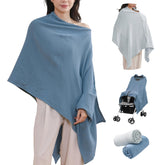 TADO MUSLIN nursing cover two-pack provides privacy and style for feeding on the go.