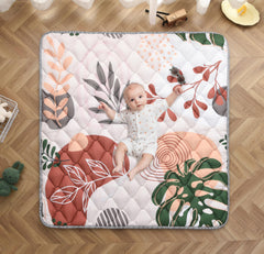TADO MUSLIN play mat soft-fabric close-up for luxurious baby comfort during tummy time.