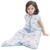 TADO MUSLIN sleep sack front view — breathable warmth for year-round comfort.