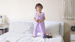 TADO MUSLIN legged sleep sack keeps toes warm during lounging and sleep.