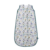 TADO MUSLIN sleep sack top view highlights sleeveless design for free toddler movement.