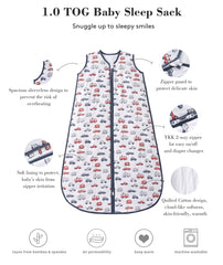 TADO MUSLIN sleep sack two-sided zipper eases diaper changes