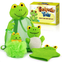 TadPole Tots frog toy enhances engaging bath time play