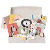 TAF TOYS newborn development kit cover—stylish baby shower gift with an all-in-one learning set.