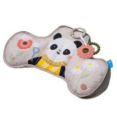 Taf Toys tummy time cushion with bear illustration supports neck and head lifting