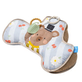 Taf Toys tummy-time cushion bear-panda demonstrates neck lifting support