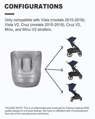 Taheng Vista clip replacement for strollers, quick on-the-go install and restore