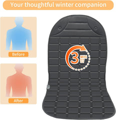 Tailerri winter cover being draped over a car seat for quick installation