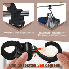 Taiyin stroller clip hanger provides quick access to essentials