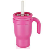 TAKYIT 14oz toddler sippy cup with ergonomic-handles for easy grip during independent drinking.