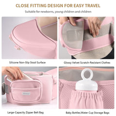 TALENBEEN adjustable shoulder straps and wide waist belt for comfortable fit