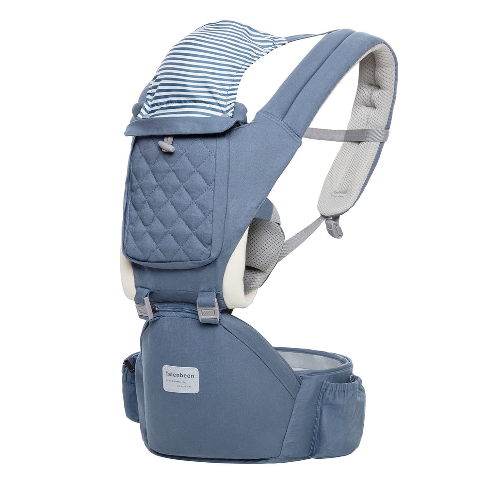 TALENBEEN baby carrier front view shows all season comfort with breathable fabric