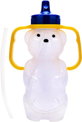TalkTools Honey Bear straw cup handle close-up for easy grip in little hands