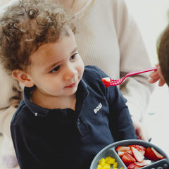 TalkTools Magenta Fork promotes oral awareness to engage with each bite.