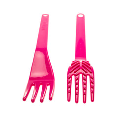 TalkTools Magenta Fork textured option adds tactile cues to mealtime exploration.