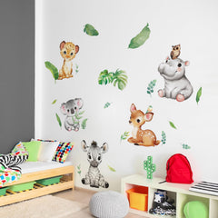 Tanlaby Jungle Animals wall sticker deer decor brings woodland warmth to playroom walls