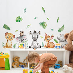 Tanlaby Jungle Animals wall sticker koala decor adds friendly whimsy to kids' room
