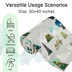 TANOFAR baby blanket on stroller shows easy portability and all-season warmth.