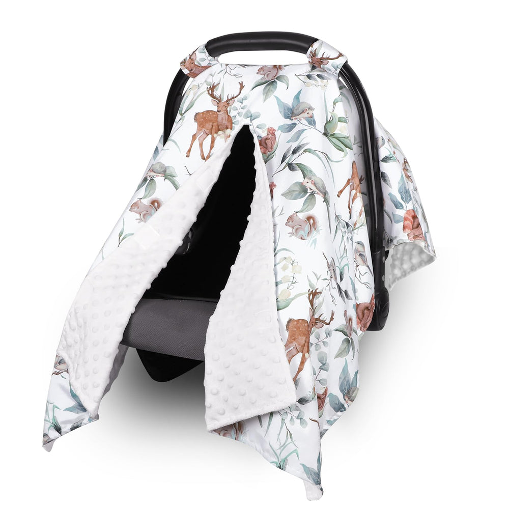 TANOFAR baby car-seat canopy with 360° protection for wind and sun during outings.