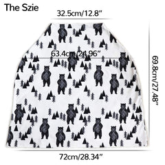 Tanofar breastfeeding cover ink bear provides discreet nursing in public.