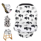TANOFAR Buffalo car seat canopy cover shields baby from elements while on the go.