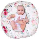 TANOFAR Floral Newborn Lounger Cover pink flower close-up—soft fabric for baby comfort