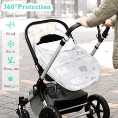 TANOFAR infant canopy fits most strollers for easy access.