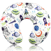TANOFAR nursing pillow cover Space Shuttle print front view, cozy feeding moments.