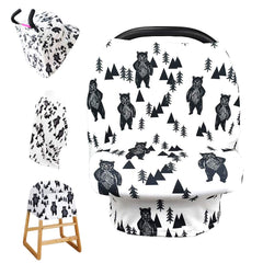 Tanofar ink bear car seat cover offers full coverage against rain and wind.