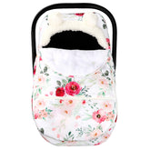 TANOFAR winter car seat cover flower closeup highlights warm, cozy protection during chilly car rides