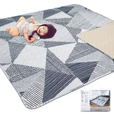 TANOSHII baby play mat fully laid out for a spacious crawling area.