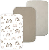 Tansy Panda bassinet sheet with soft muslin texture for gentle sleep