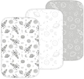 Tansy Panda bassinet sheets 33x20 with elastic edges for wrinkle-free secure fit
