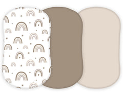 Tansy Panda muslin halo bassinet sheet close-up showing soft, breathable fabric for baby comfort.