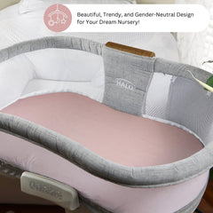 Tansy Panda three-pack bassinet sheets showcasing convenient rotation for nights