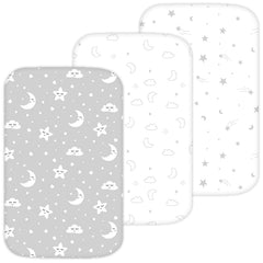 TansyPanda bassinet sheets packaging highlights premium quality for easy nursery setup