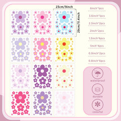 TaoBary colorful flower decal set offers vibrant bedroom walls