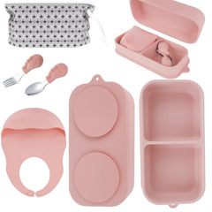 TAOceeXI travel feeding plate suction keeps meals tidy on the go.