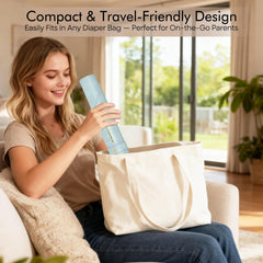 TAOCI changing pad waterproof dual-sided surface ready for wipe-clean quick cleaning.