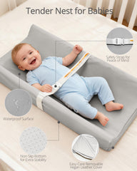 TAOCI changing pad cover with zipper demonstrates quick removal and washing for busy evenings