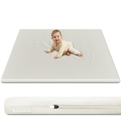 TAOCI padded baby play mat foam-core closeup showing cushioned safety for playtime
