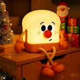 Tarinks Toast Night Light glows warmly for cozy Christmas bedroom ambiance