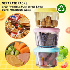 Tasttin 5oz jar in durable material, ready for fridge or freezer storage.