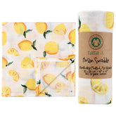 TATA AMG swaddle fabric texture close-up showing ultra-soft organic cotton