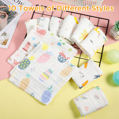 Tatuo pack of 10 burp cloths offers value for busy parents