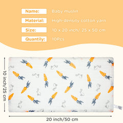 Tatuo six-layer muslin burp cloth highlights superior absorption